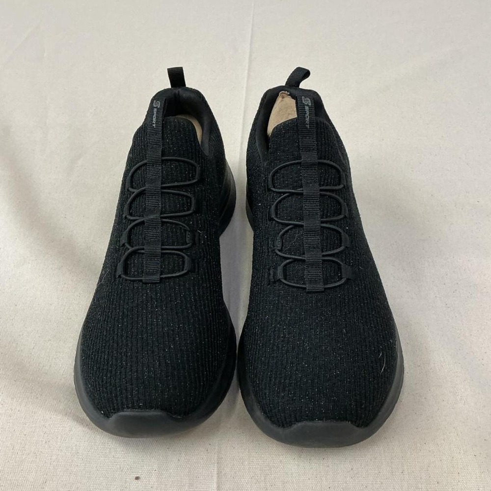 Sleek black Skechers sneakers